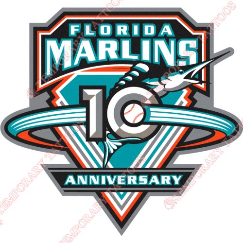 Miami Marlins Customize Temporary Tattoos Stickers NO.1694